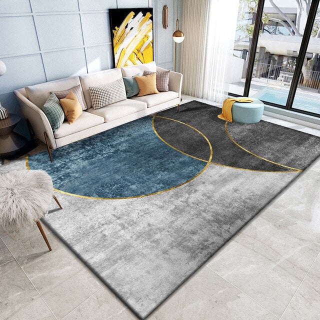Washable Floor Lounge Rug Large Area Carpets for Living Room Decoration Rugs Bedroom Carpet Modern Home Living Room Decor Mat