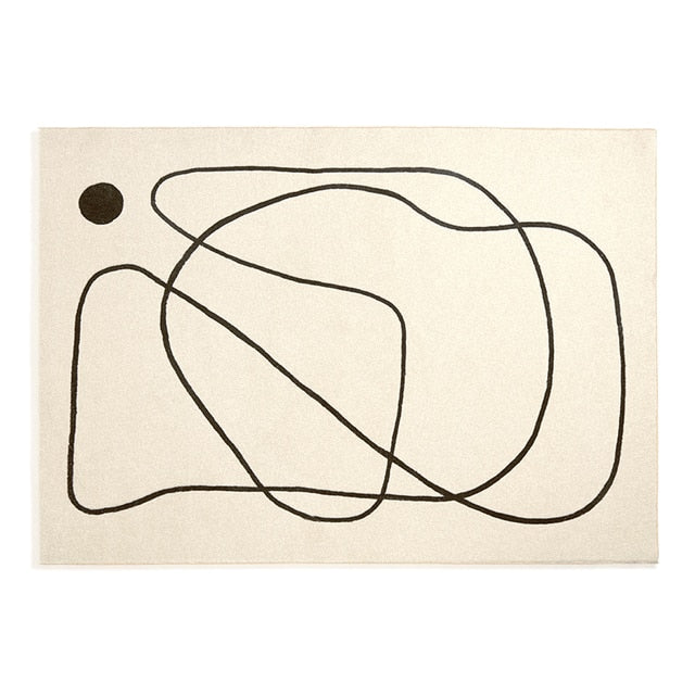 Nordic Style Living Room Decoration Carpet Home Large Area Rugs for Bedroom Fluffy Soft Cloakroom Rug Thickened Anti-skid Mat