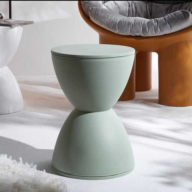 Nordic Designer Contracted Prince Stool Creative Change Shoe Stool Multi-color Thickened Plastic Round Tea Table Low Chair