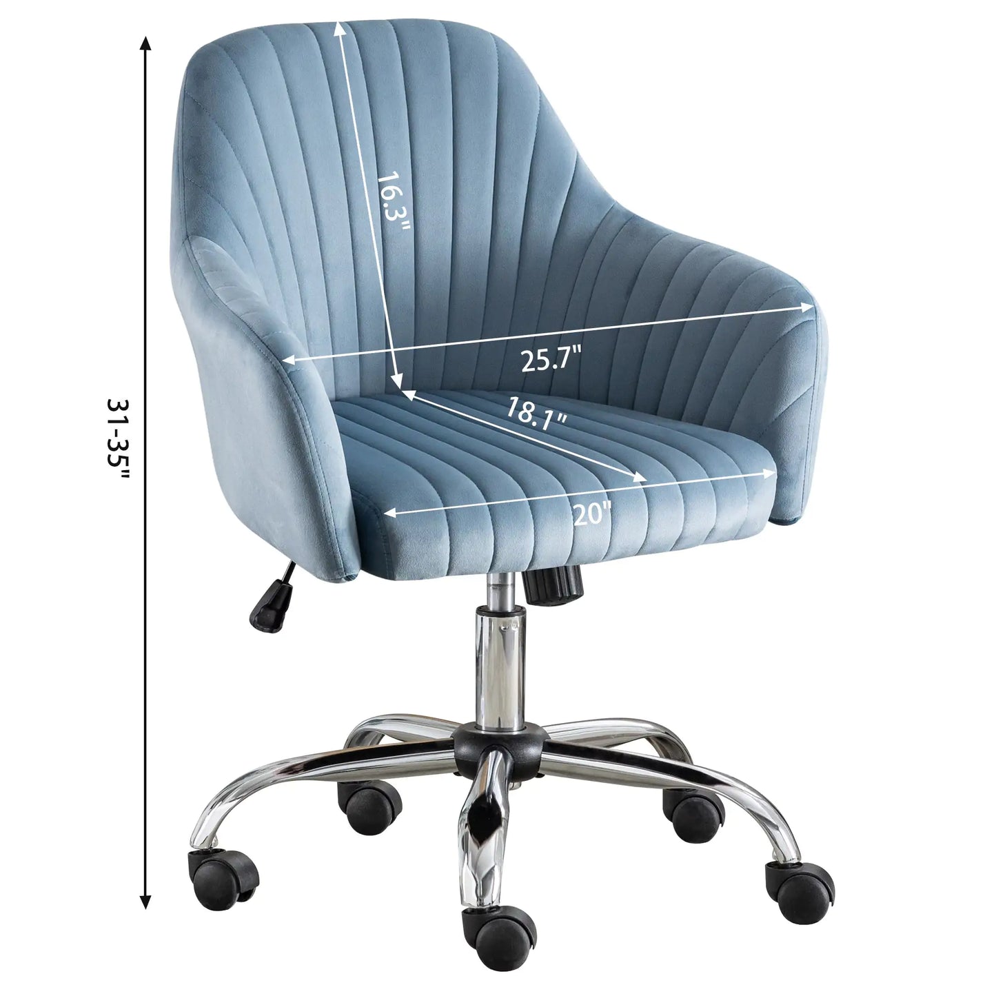 Velvet Swivel Home Office Chair