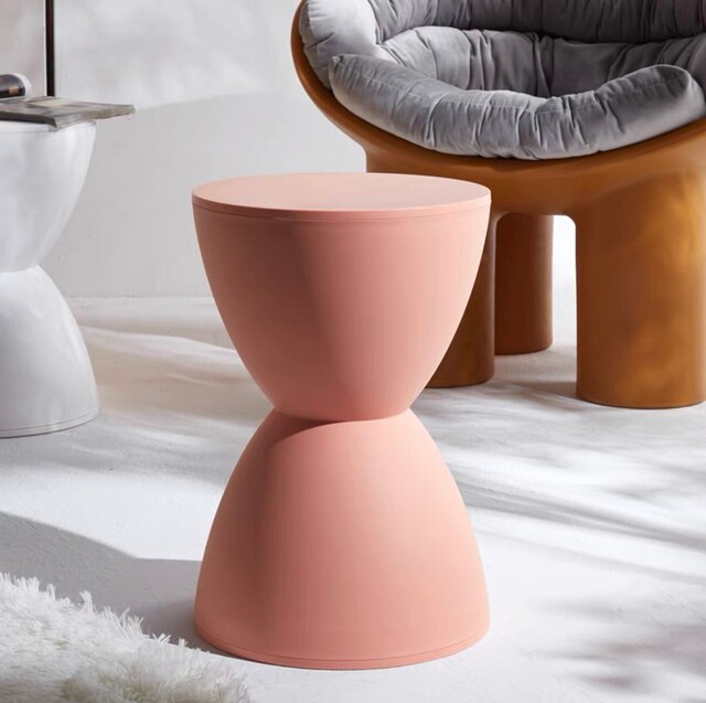 Nordic Designer Contracted Prince Stool Creative Change Shoe Stool Multi-color Thickened Plastic Round Tea Table Low Chair