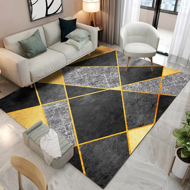Washable Floor Lounge Rug Large Area Carpets for Living Room Decoration Rugs Bedroom Carpet Modern Home Living Room Decor Mat