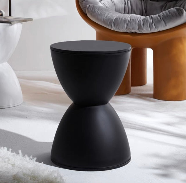 Nordic Designer Contracted Prince Stool Creative Change Shoe Stool Multi-color Thickened Plastic Round Tea Table Low Chair