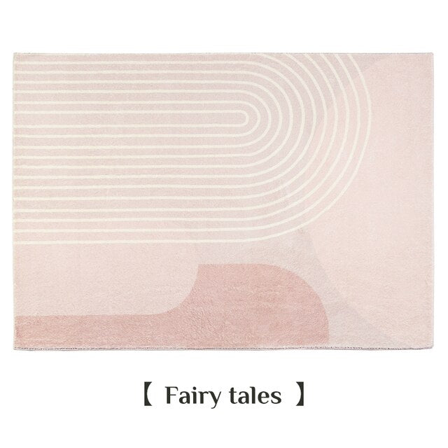 Japanese Style Plush Rug Living Room Decoration Thickened Carpet Minimalist Rugs for Bedroom Cloakroom Fluffy Washable Floor Mat