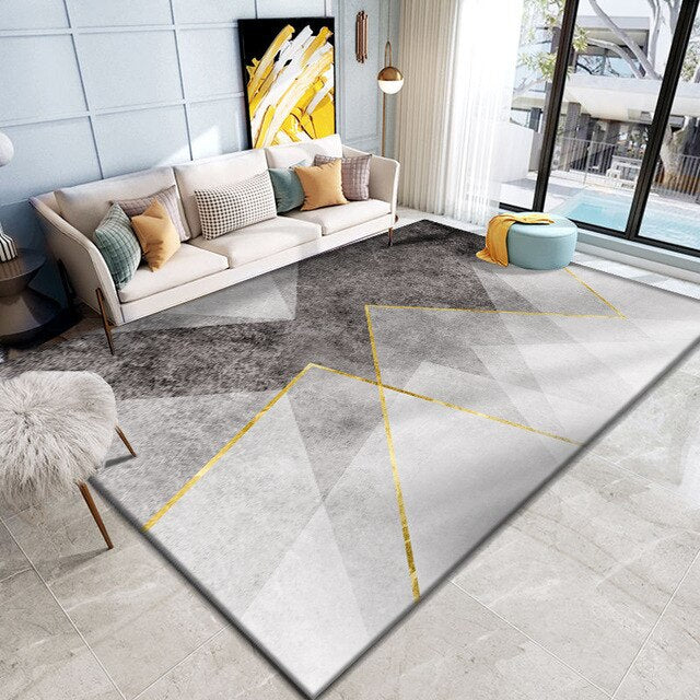 Washable Floor Lounge Rug Large Area Carpets for Living Room Decoration Rugs Bedroom Carpet Modern Home Living Room Decor Mat
