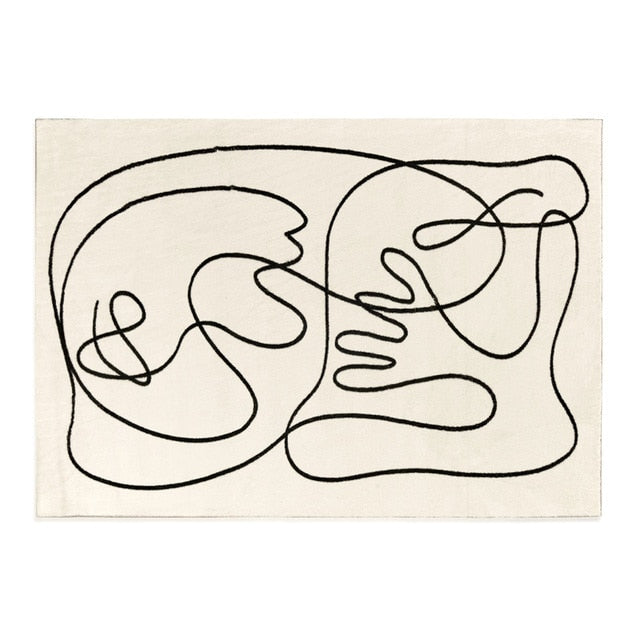 Nordic Style Living Room Decoration Carpet Home Large Area Rugs for Bedroom Fluffy Soft Cloakroom Rug Thickened Anti-skid Mat