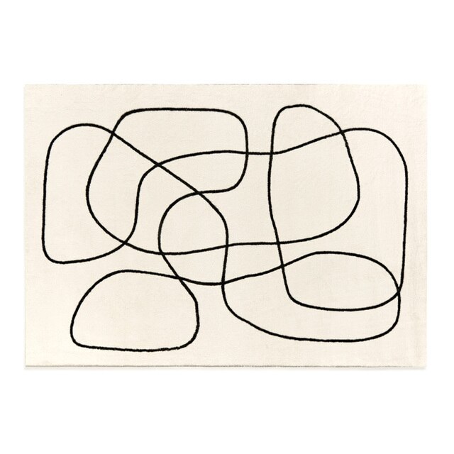 Nordic Style Living Room Decoration Carpet Home Large Area Rugs for Bedroom Fluffy Soft Cloakroom Rug Thickened Anti-skid Mat