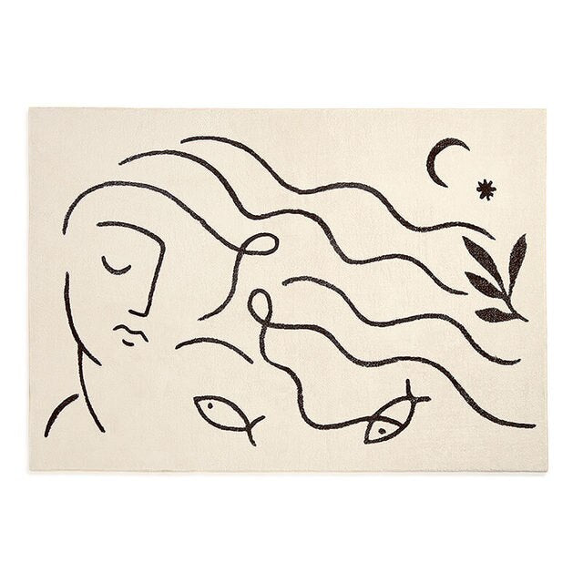 Nordic Style Living Room Decoration Carpet Home Large Area Rugs for Bedroom Fluffy Soft Cloakroom Rug Thickened Anti-skid Mat