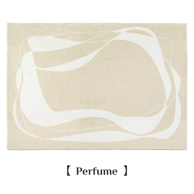 Japanese Style Plush Rug Living Room Decoration Thickened Carpet Minimalist Rugs for Bedroom Cloakroom Fluffy Washable Floor Mat