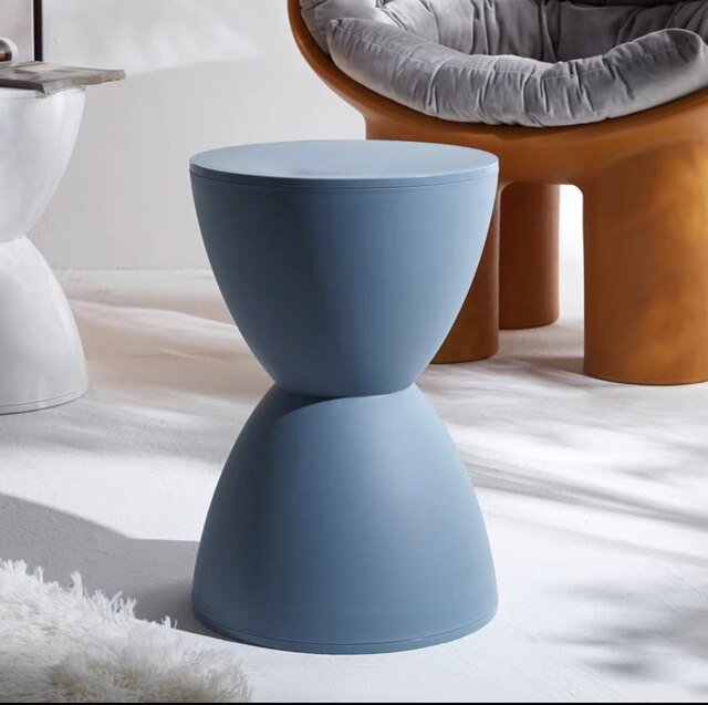 Nordic Designer Contracted Prince Stool Creative Change Shoe Stool Multi-color Thickened Plastic Round Tea Table Low Chair