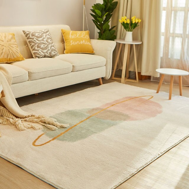 Modern Simple Living Room Decoration Carpet Home Bedroom Bedside Large Area Plush Carpets Light Luxury Study Cloakroom Soft Rug