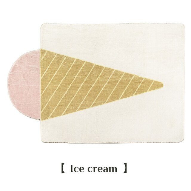 Japanese Style Plush Rug Living Room Decoration Thickened Carpet Minimalist Rugs for Bedroom Cloakroom Fluffy Washable Floor Mat