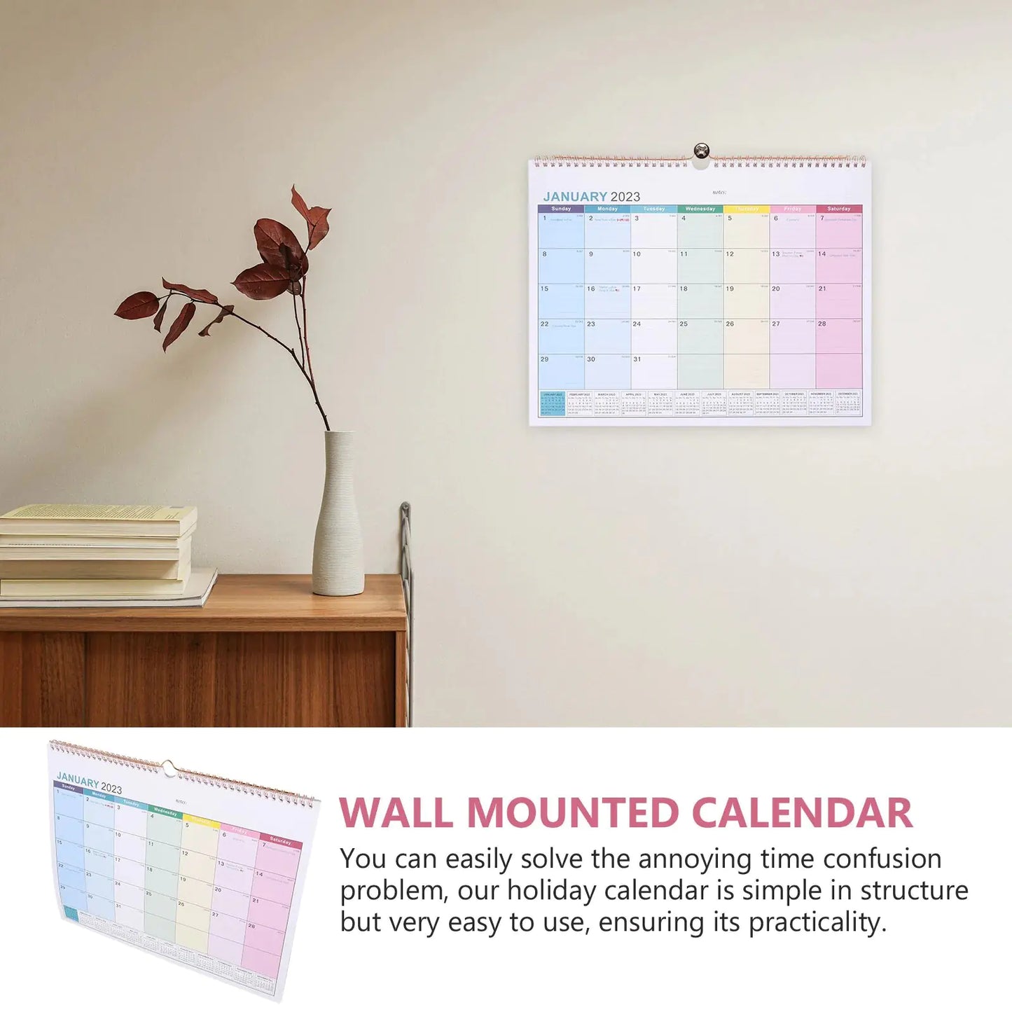 Monthly Memo Wall Calendar