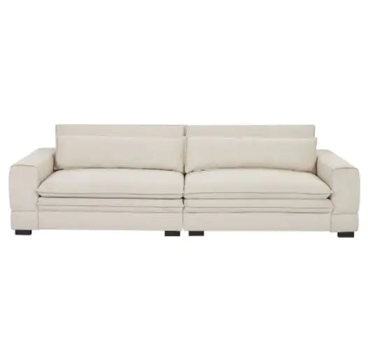 Beige Modern Fabric Sofa for Living Spaces