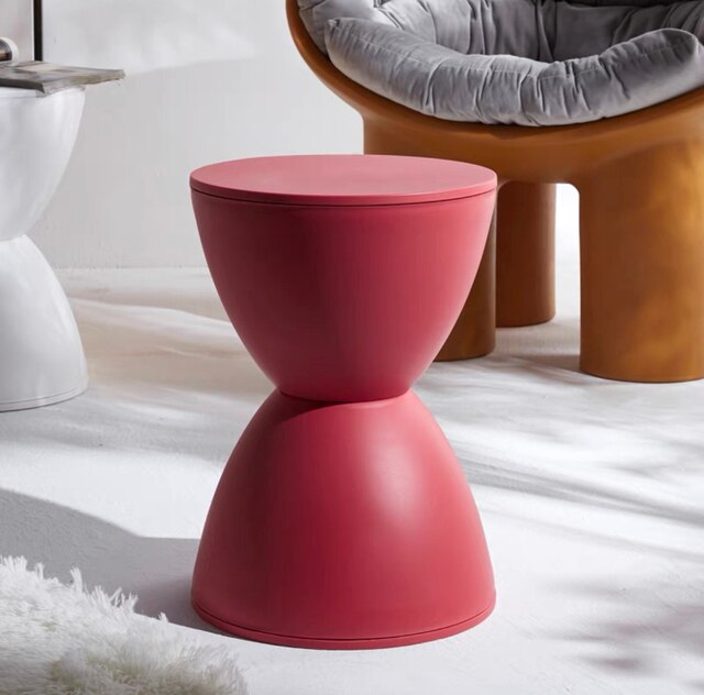 Nordic Designer Contracted Prince Stool Creative Change Shoe Stool Multi-color Thickened Plastic Round Tea Table Low Chair