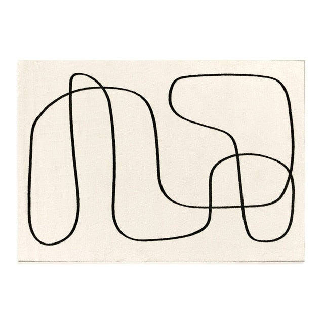 Nordic Style Living Room Decoration Carpet Home Large Area Rugs for Bedroom Fluffy Soft Cloakroom Rug Thickened Anti-skid Mat