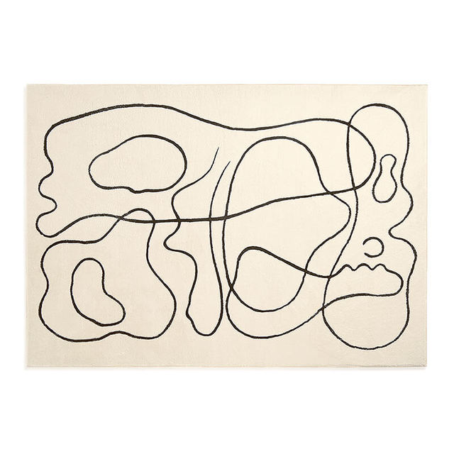 Nordic Style Living Room Decoration Carpet Home Large Area Rugs for Bedroom Fluffy Soft Cloakroom Rug Thickened Anti-skid Mat