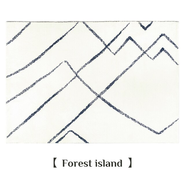 Japanese Style Plush Rug Living Room Decoration Thickened Carpet Minimalist Rugs for Bedroom Cloakroom Fluffy Washable Floor Mat