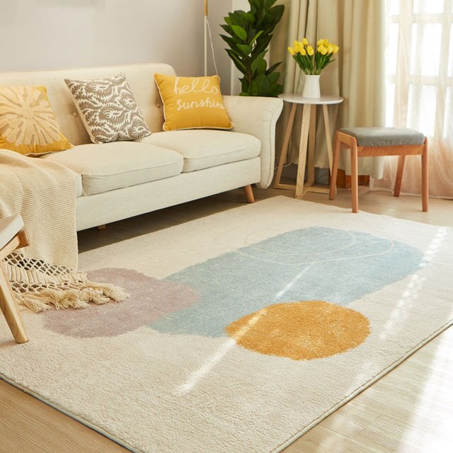 Modern Simple Living Room Decoration Carpet Home Bedroom Bedside Large Area Plush Carpets Light Luxury Study Cloakroom Soft Rug