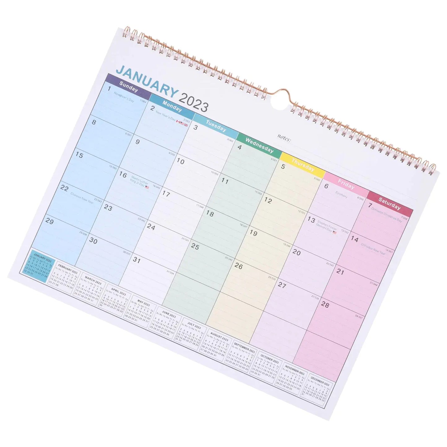 Monthly Memo Wall Calendar
