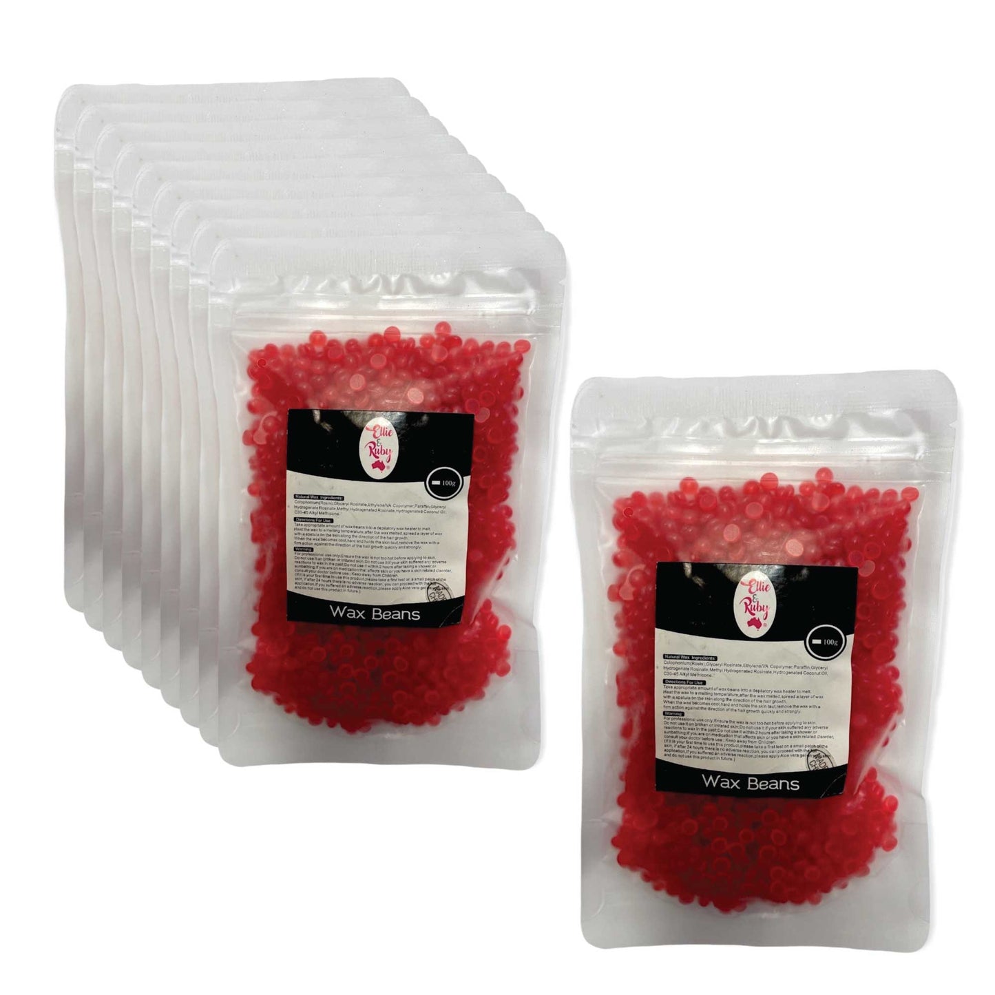 100g Packs Hard Wax Beans - Brazilian Waxing Beads Peel Off Depilatory Bikini