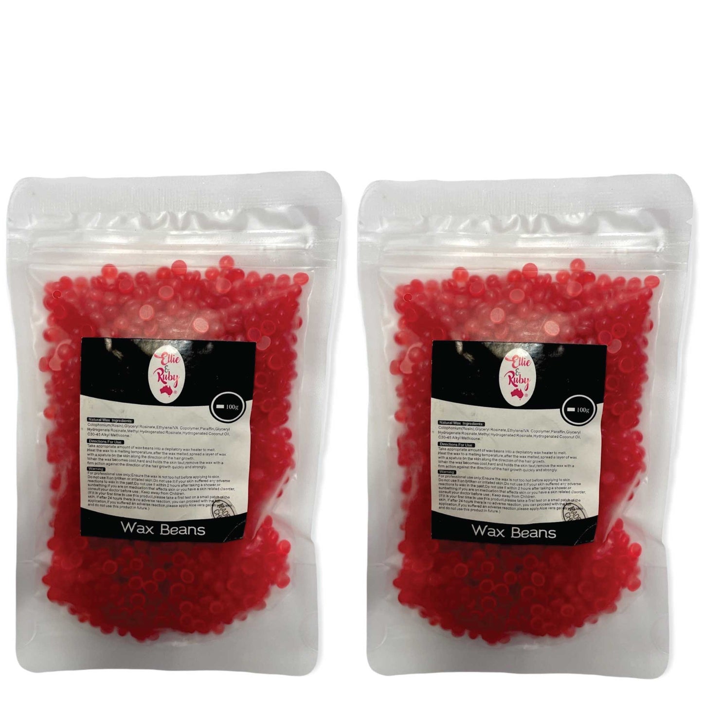 100g Packs Hard Wax Beans - Brazilian Waxing Beads Peel Off Depilatory Bikini