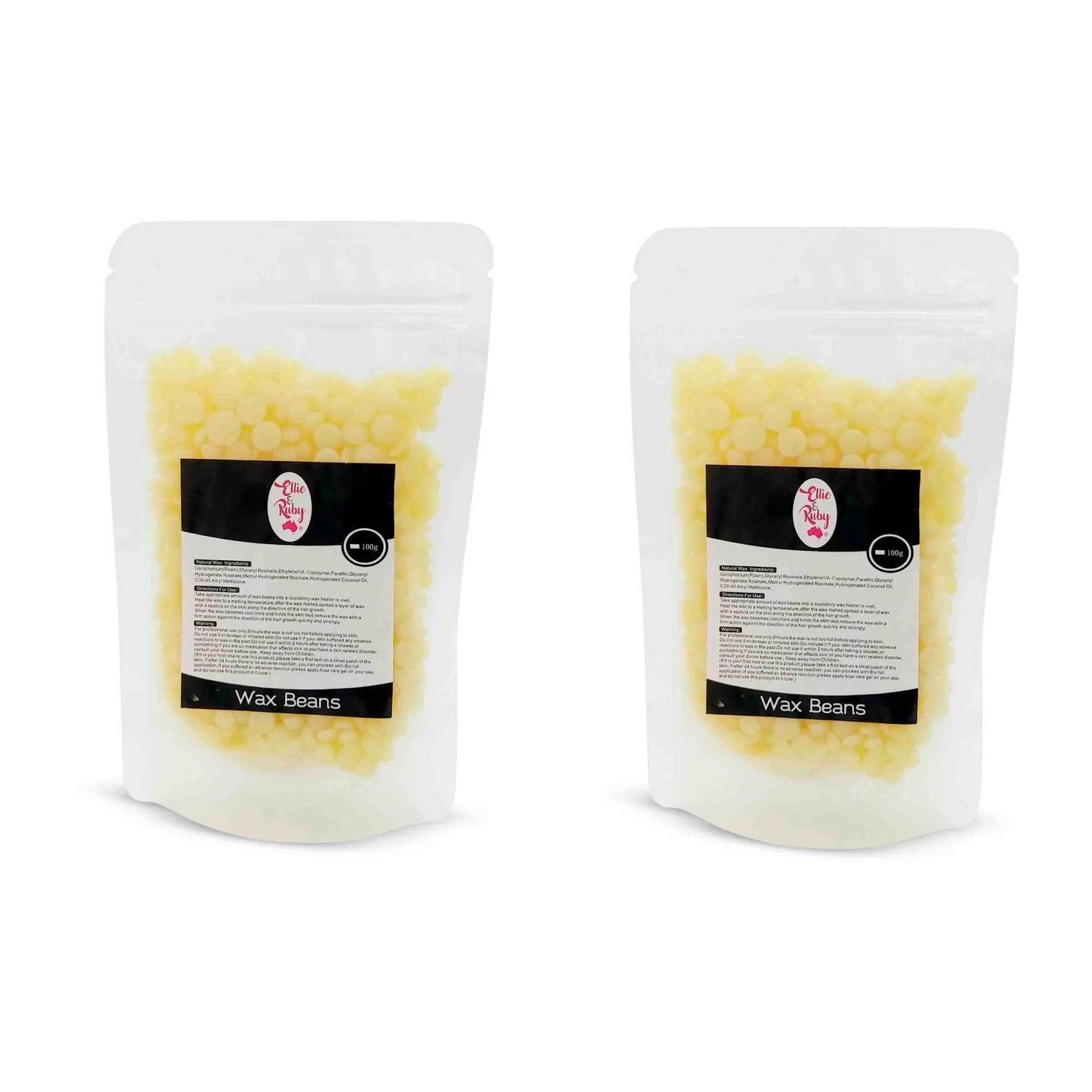 100g Packs Hard Wax Beans - Brazilian Waxing Beads Peel Off Depilatory Bikini