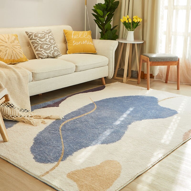 Modern Simple Living Room Decoration Carpet Home Bedroom Bedside Large Area Plush Carpets Light Luxury Study Cloakroom Soft Rug