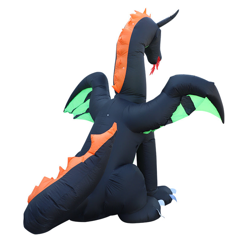 Festiss Halloween Inflatables Decoration With Built-in LED Light and Blower 2.7M Flying Dragon