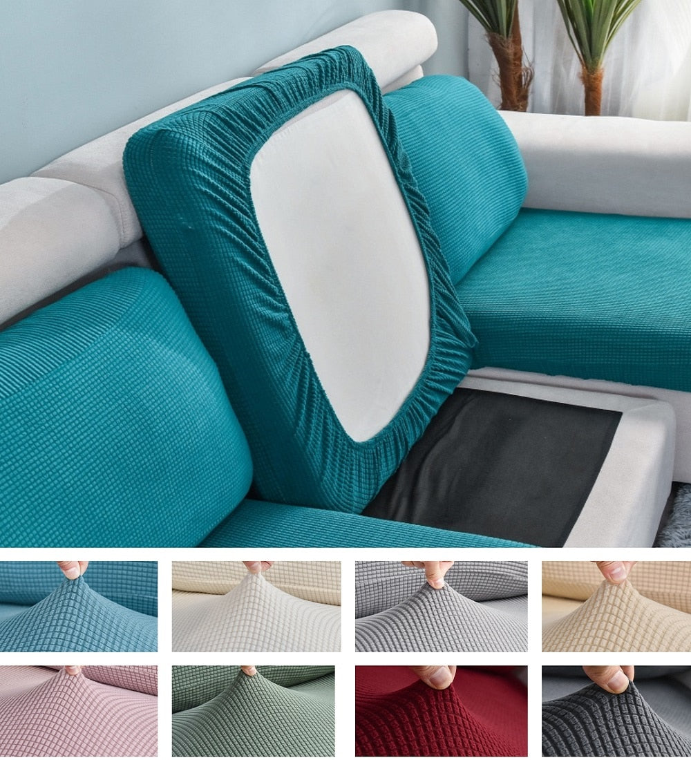 Polar Fleece Sofa Seat Cushion Cover Elastic Sofa Covers for Living Room Pet Kids Mat Chair Cover Furniture Protector 10 Sizes