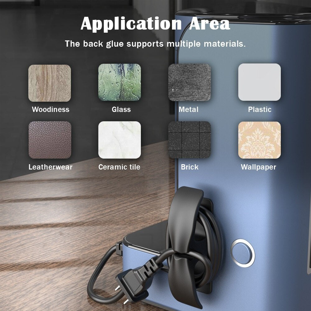 Wire Wrapper Cable Organizer Kitchen Storage Clips Holder Charging Data Cable Management Protector Winder Appliances Maker Fixer
