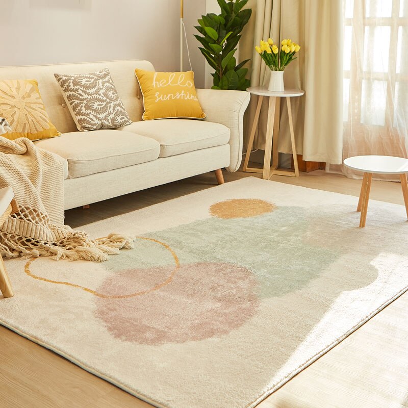 Modern Simple Living Room Decoration Carpet Home Bedroom Bedside Large Area Plush Carpets Light Luxury Study Cloakroom Soft Rug