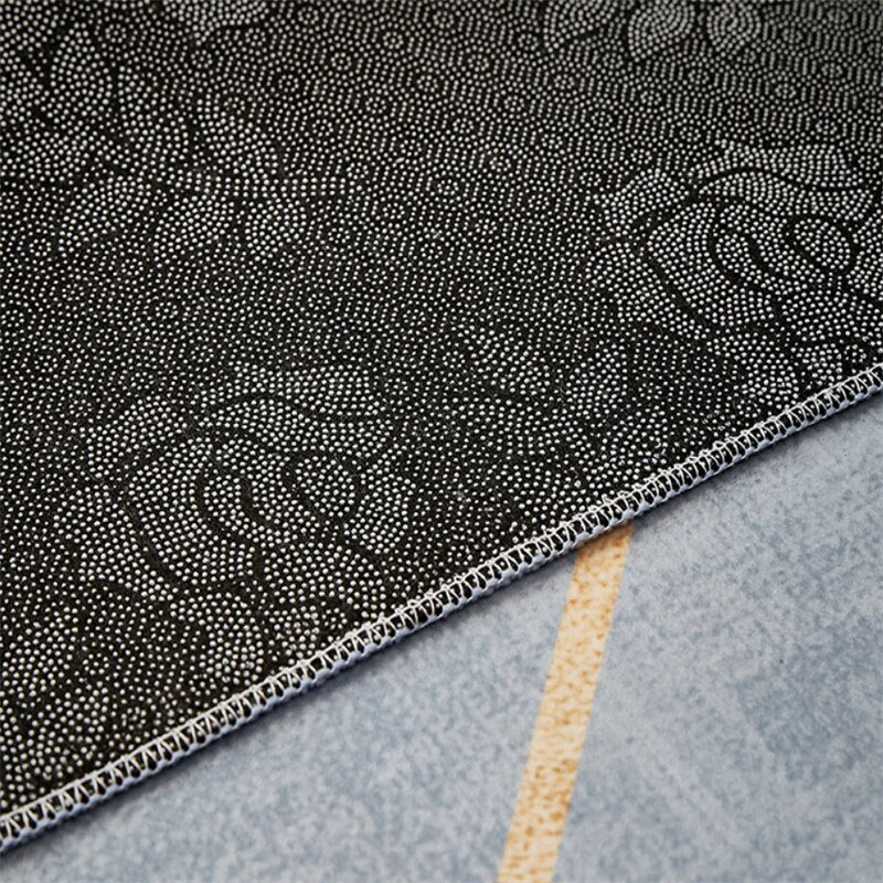 Double Round Living Room Coffee Table Carpet Home Abstract Solid Color Mat Personality Shaped Bedroom Bedside Rug Homestay Rugs