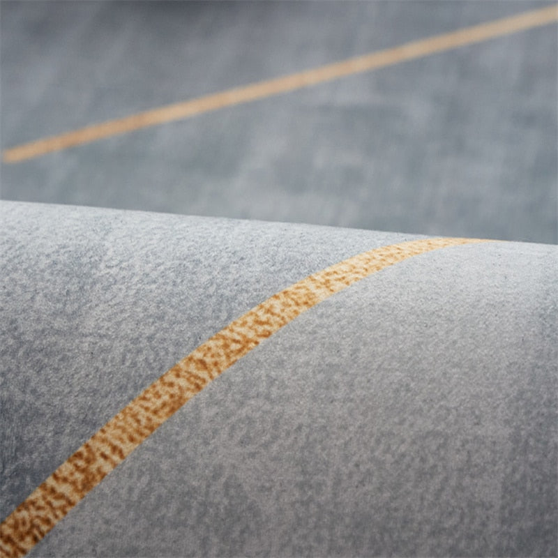 Double Round Living Room Coffee Table Carpet Home Abstract Solid Color Mat Personality Shaped Bedroom Bedside Rug Homestay Rugs