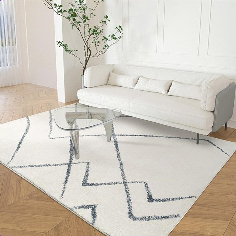 Japanese Style Plush Rug Living Room Decoration Thickened Carpet Minimalist Rugs for Bedroom Cloakroom Fluffy Washable Floor Mat