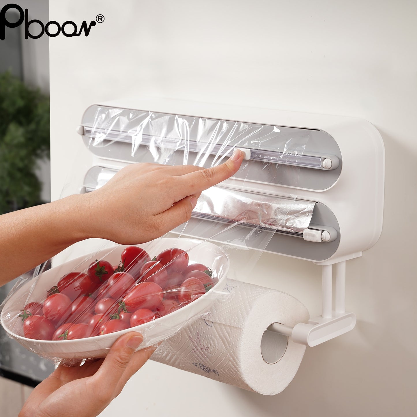 Plastic Wrap Cutter Foil Food Cling Film Wrap Dispenser Kitchen Accessories 57MM Film Diameter Cling Film Cutter Dropshipping