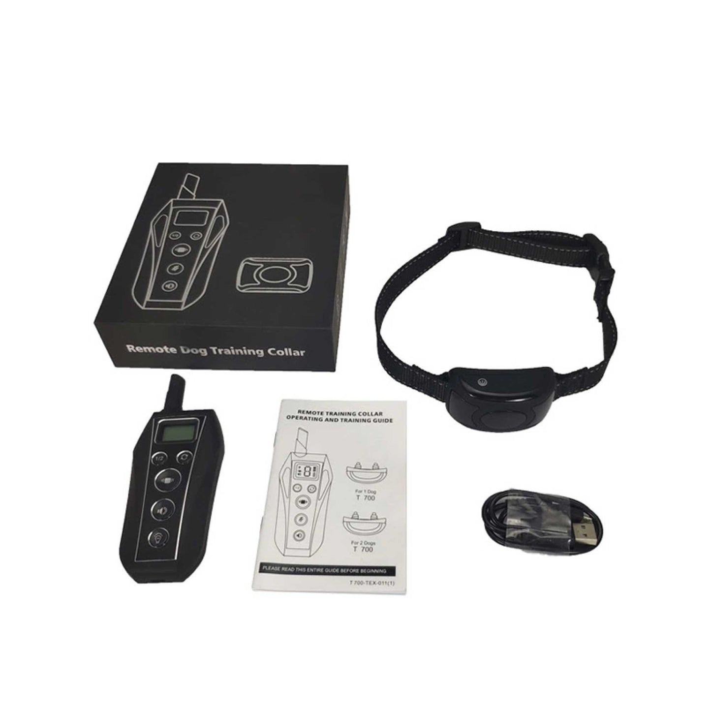 Dog Bark Collar - 2x 600m Range Recievers Vibration IPX7 Waterproof Training Aid