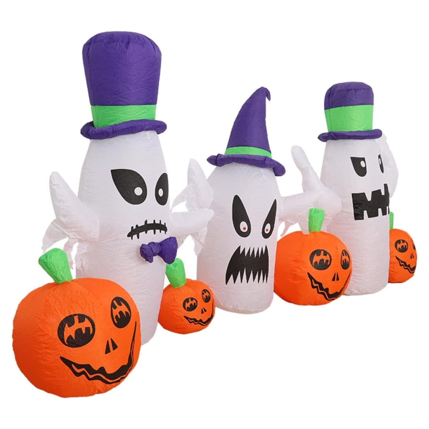 Festiss Halloween Inflatables Decoration With Built-In LED 2.7m Ghosts Pumpkins