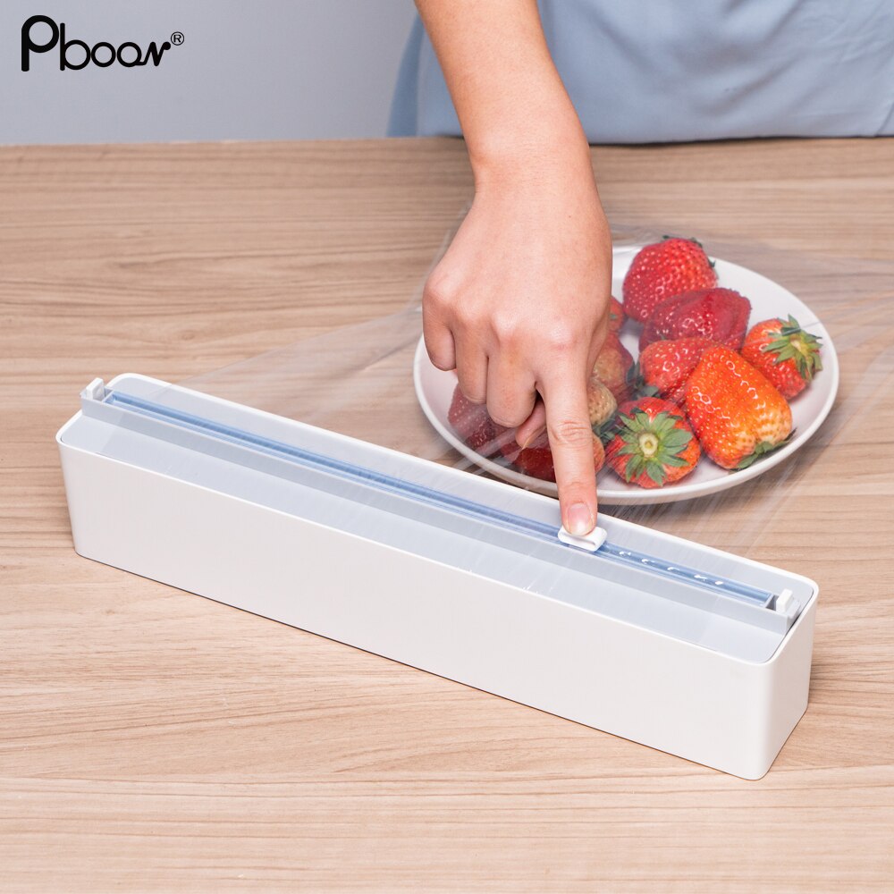 Plastic Wrap Cutter Foil Food Cling Film Wrap Dispenser Kitchen Accessories 57MM Film Diameter Cling Film Cutter Dropshipping