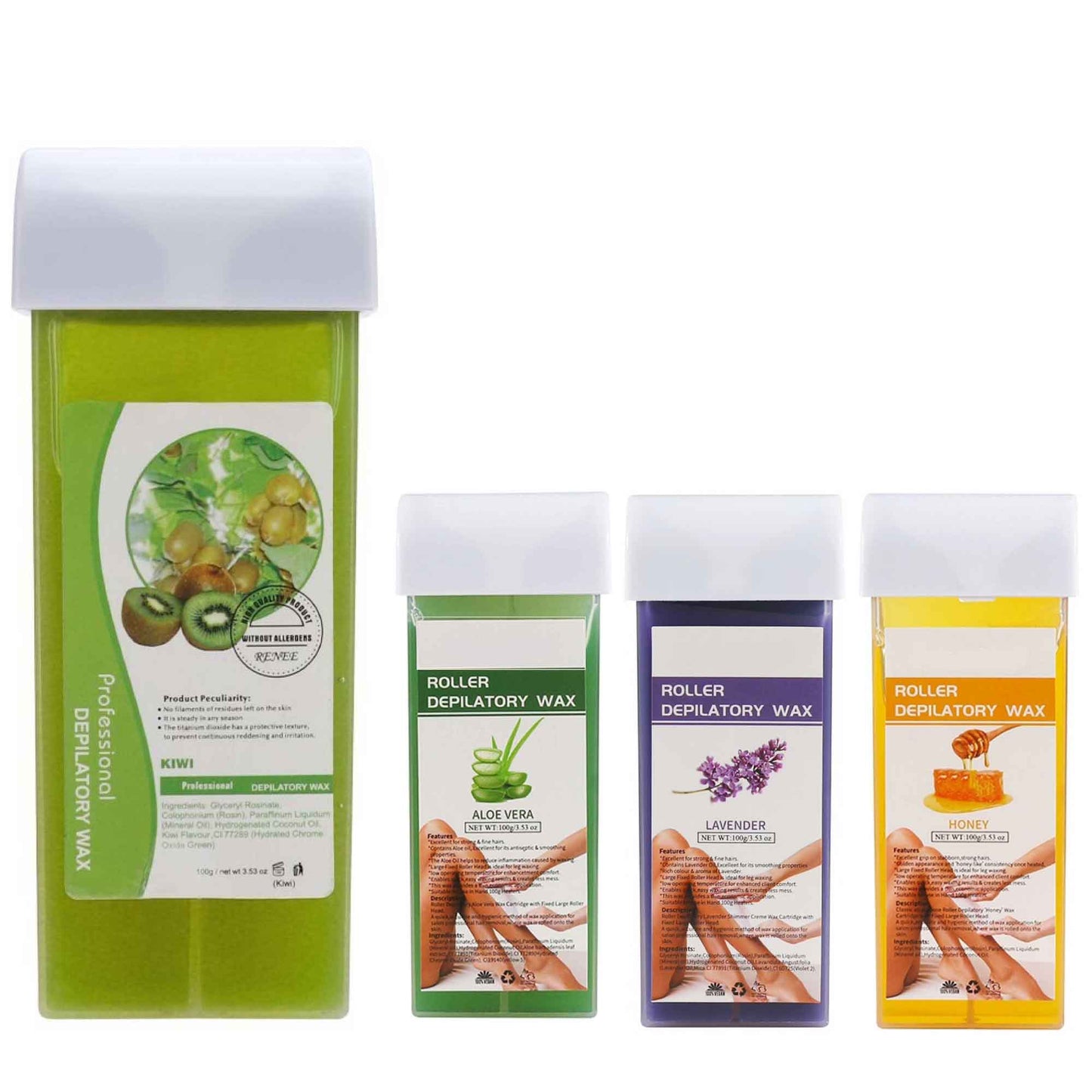 100g Wax Cartridge - Roll On Waxing Replacement for Depilatory Warmer Heater