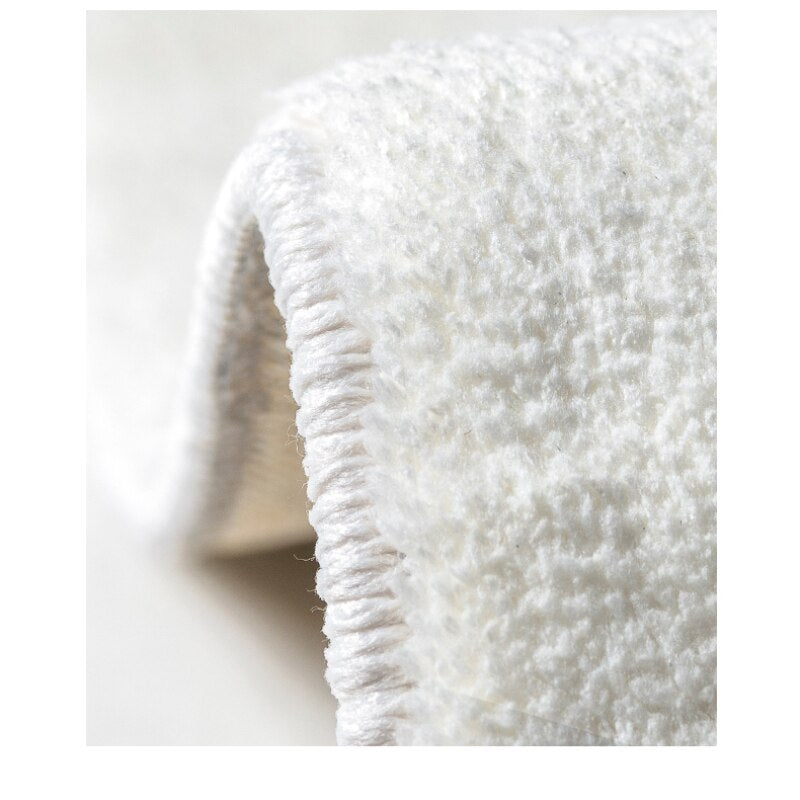 Japanese Style Plush Rug Living Room Decoration Thickened Carpet Minimalist Rugs for Bedroom Cloakroom Fluffy Washable Floor Mat