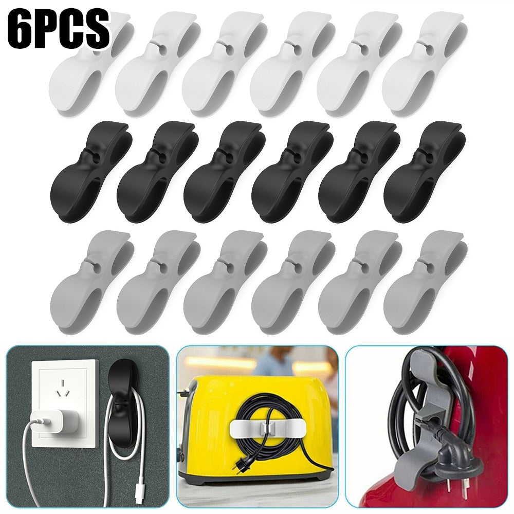 Wire Wrapper Cable Organizer Kitchen Storage Clips Holder Charging Data Cable Management Protector Winder Appliances Maker Fixer