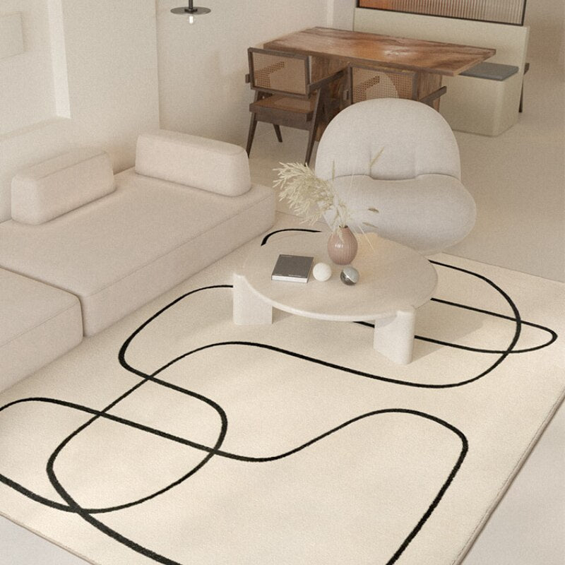 Nordic Style Living Room Decoration Carpet Home Large Area Rugs for Bedroom Fluffy Soft Cloakroom Rug Thickened Anti-skid Mat