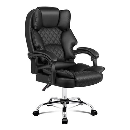 ALFORDSON Office Chair Gaming Executive Computer Footrest PU Leather Work Seat