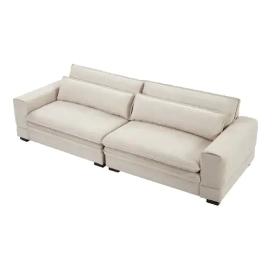 Beige Modern Fabric Sofa for Living Spaces