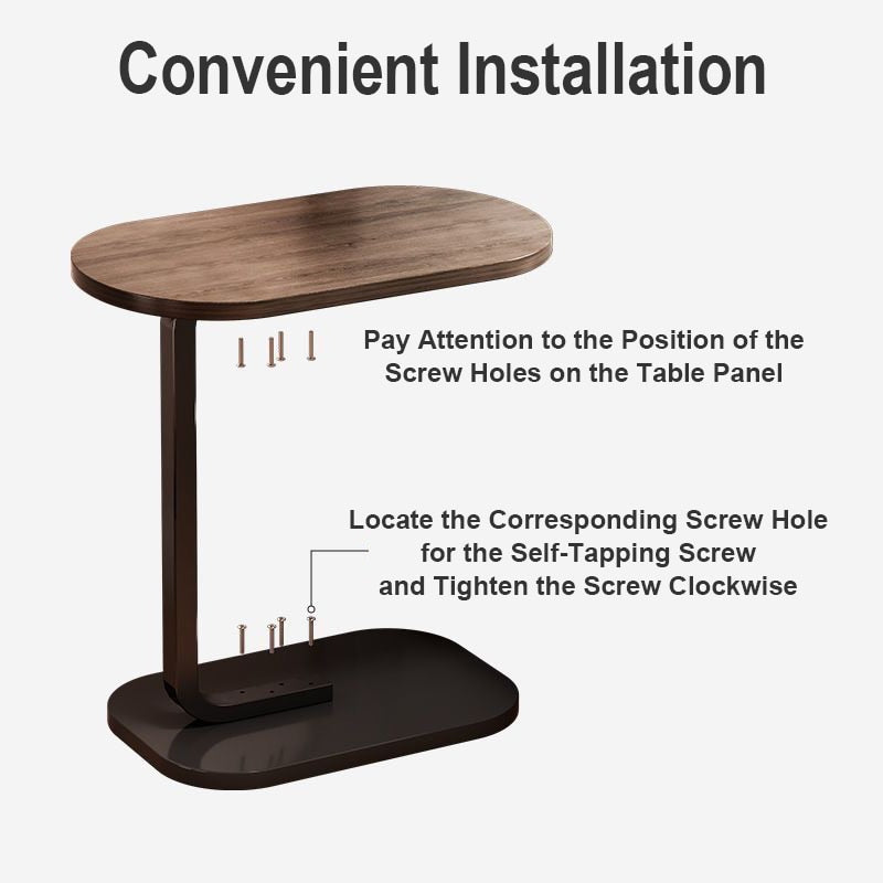 Nordic C Shape Side Table Modern Minimalist Designer Small Coffee Table Corner Table Removable Sofa Side Table Bedside Table