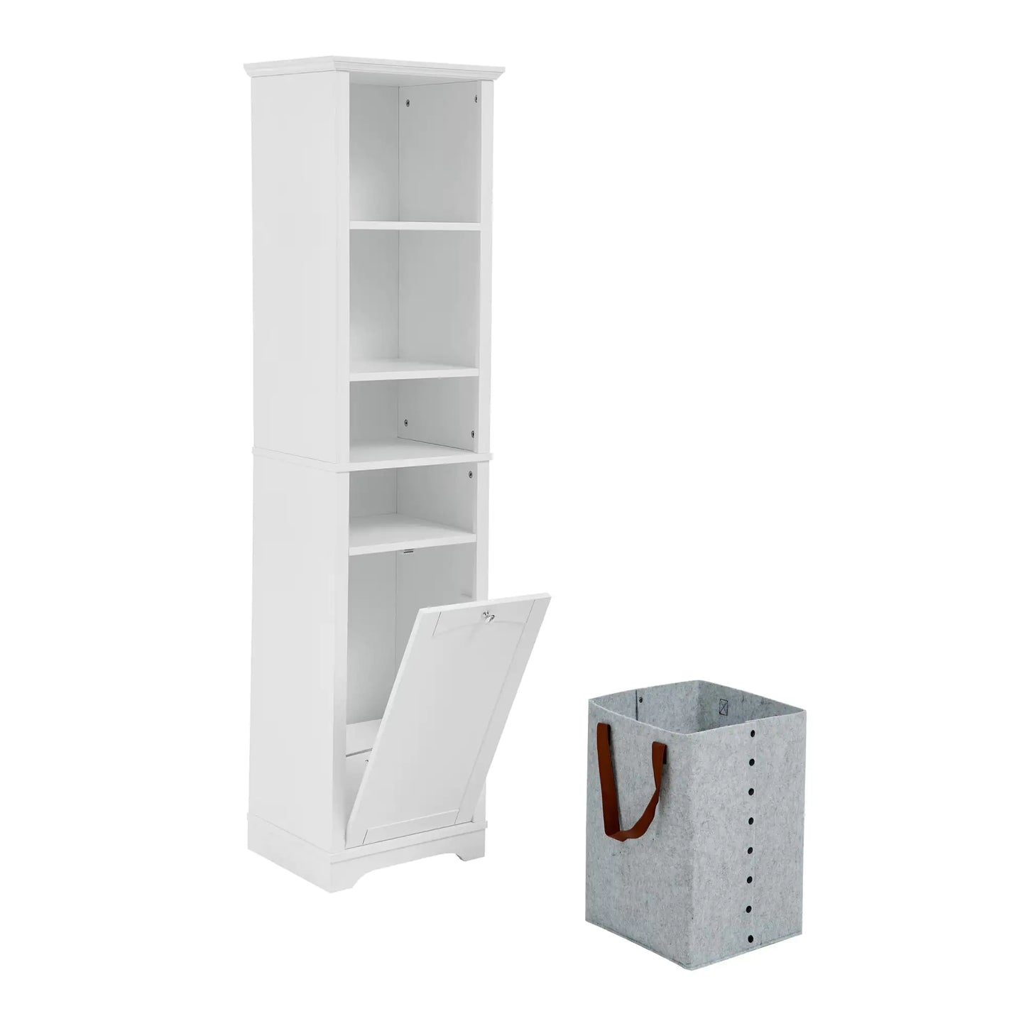 64" Versatile Bathroom Storage Tower