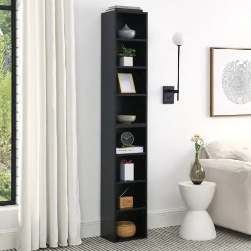8-Tier Adjustable Display Tower - Home Office Media Storage