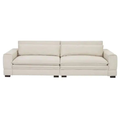 Beige Modern Fabric Sofa for Living Spaces