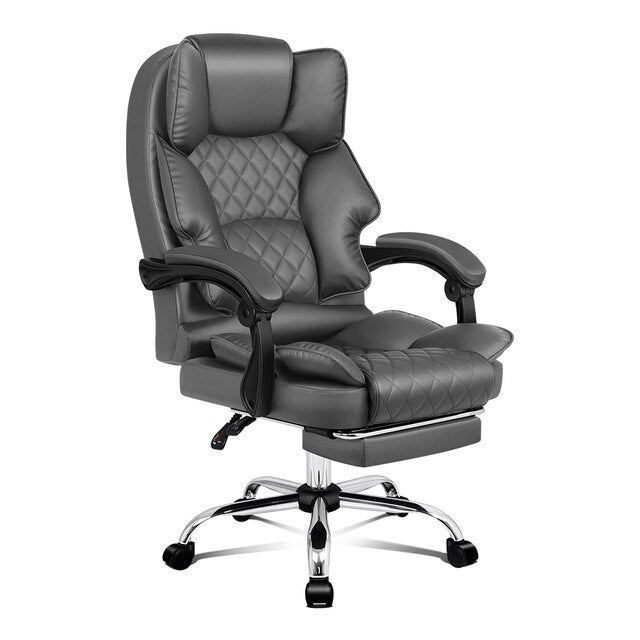 ALFORDSON Office Chair Gaming Executive Computer Footrest PU Leather Work Seat